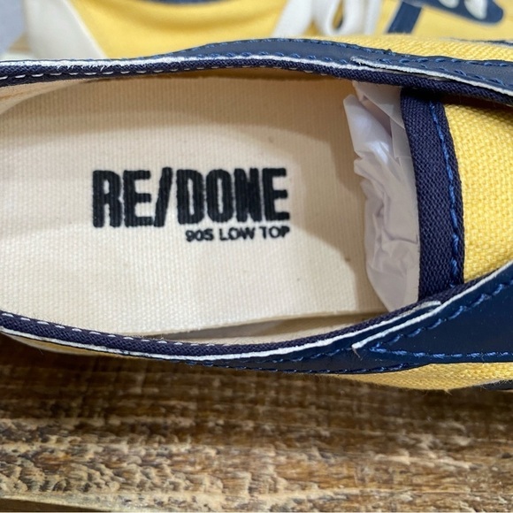 NWT Re / Done 90’s Low Top Marigold Sneakers Size 6 - Picture 10 of 13